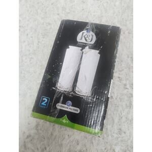 K&J Refrigerator Water Filter 2 Pack Fits Maytag UKF8001 Whirlpool Filter 4 EDR4